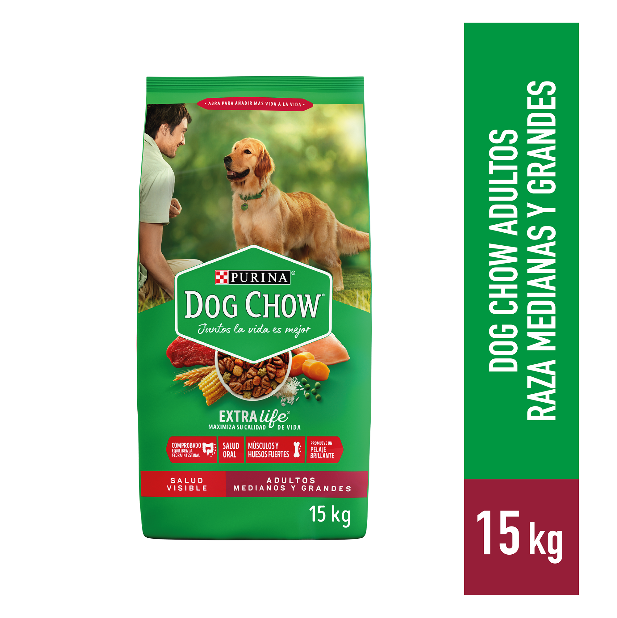 ALIMENTO PARA PERRO MEDIANOS Y GRANDES DOG CHOW 15KG - 1