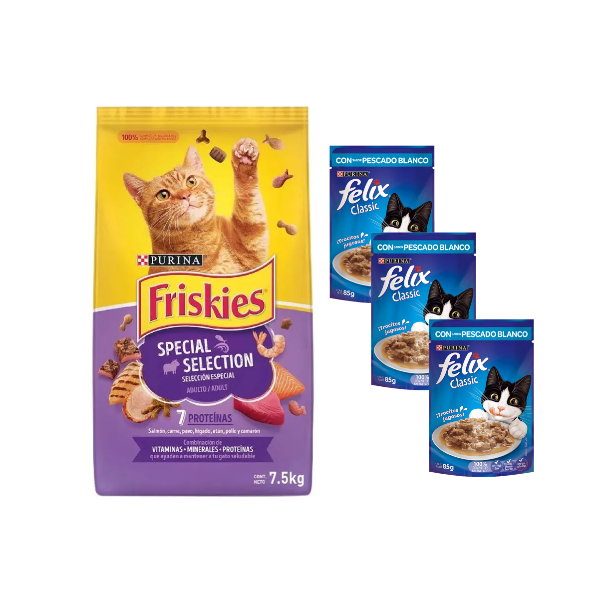 ALIMENTO DE GATO FRISKIES SELECCION ESPECIAL 7.5 KG. - 1