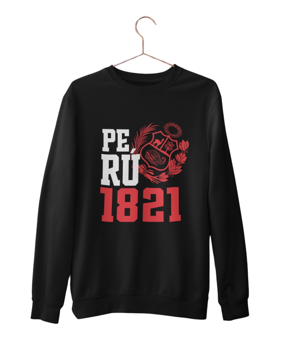 POLERA HOMBRE PERU 1821 NEGRO - 1