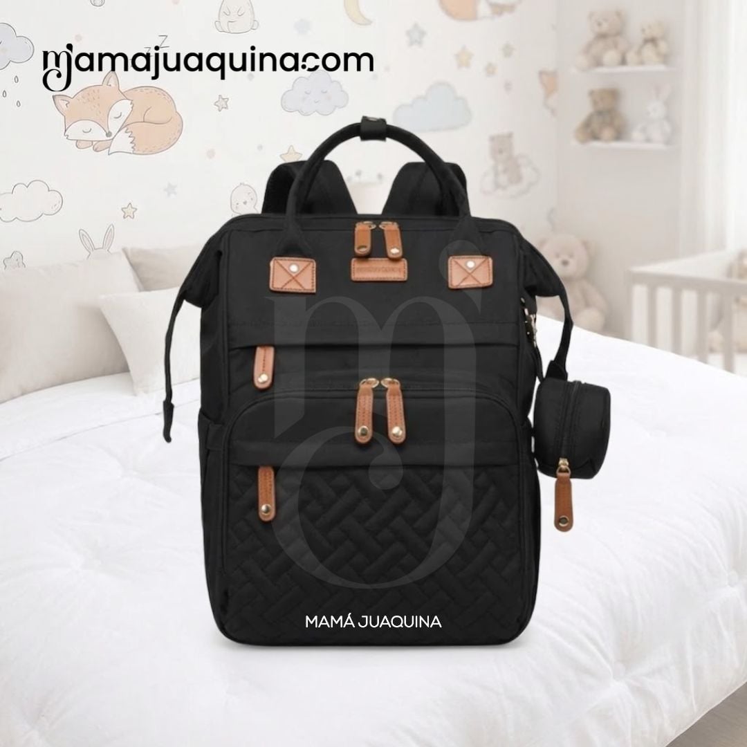 BOLSO PAÑALERO «THE BACK PACK» NEGRO - 3