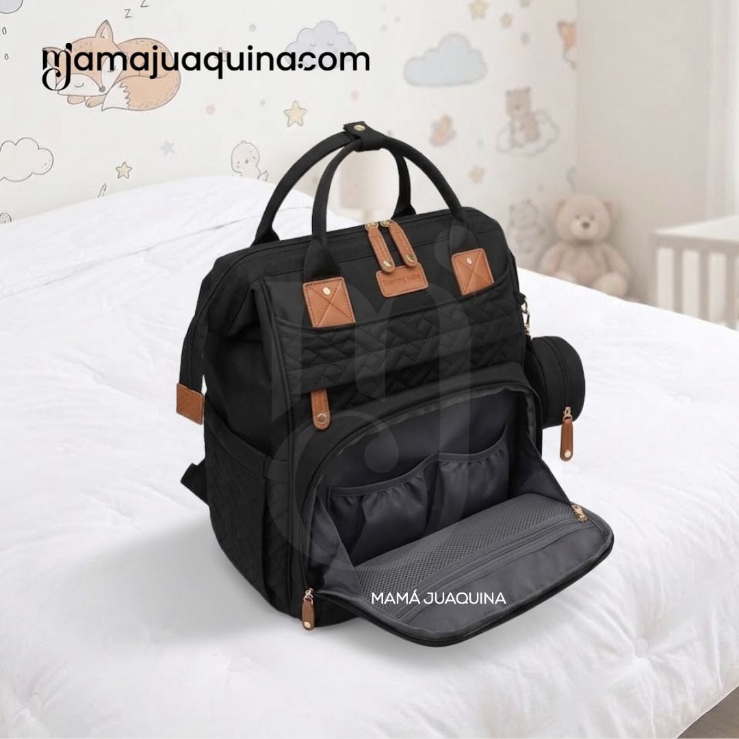 BOLSO PAÑALERO «THE BACK PACK» NEGRO - 4