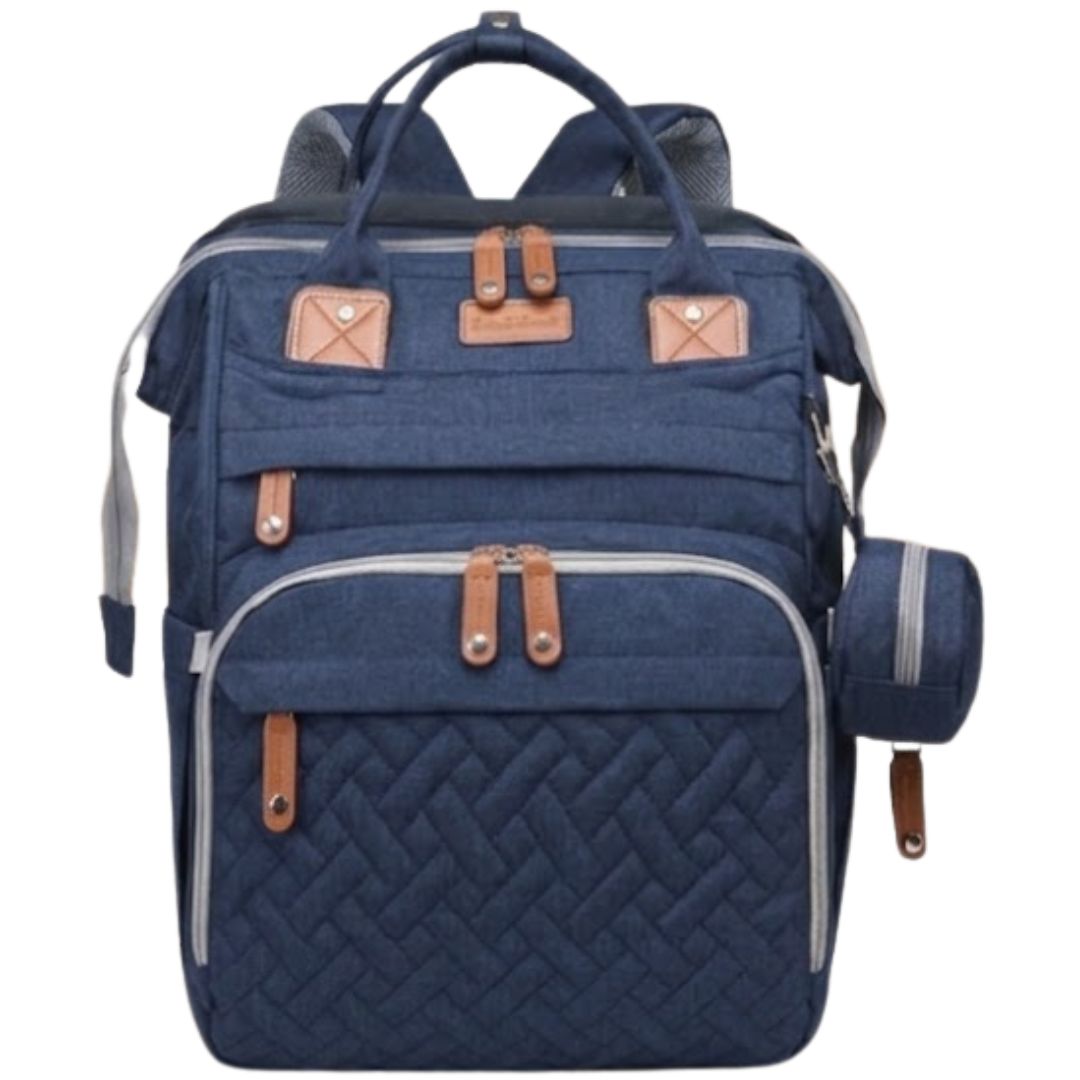 BOLSO PAÑALERO «THE BACK PACK » AZUL - 1