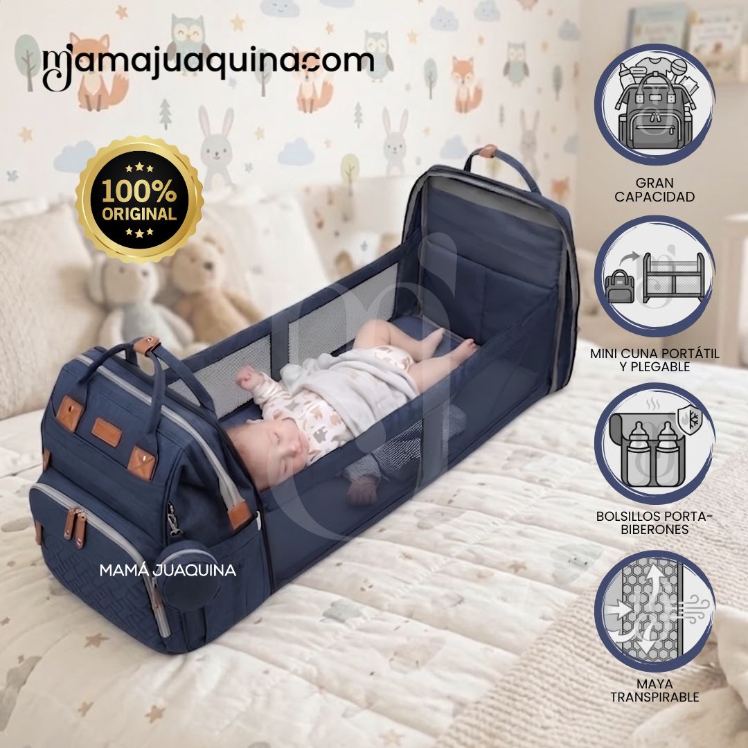 BOLSO PAÑALERO «THE BACK PACK » AZUL - 2