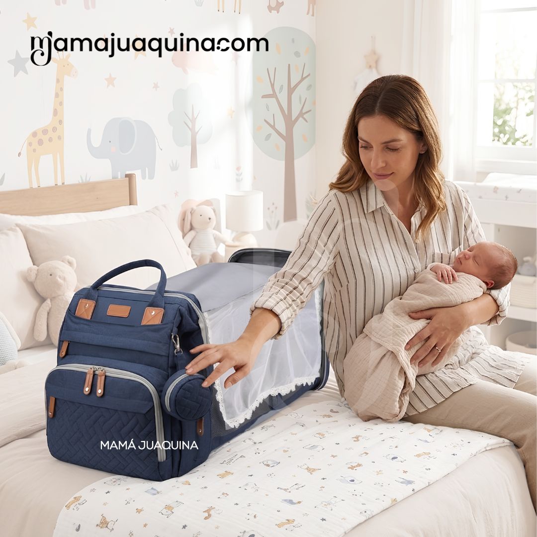 BOLSO PAÑALERO «THE BACK PACK » AZUL - 3