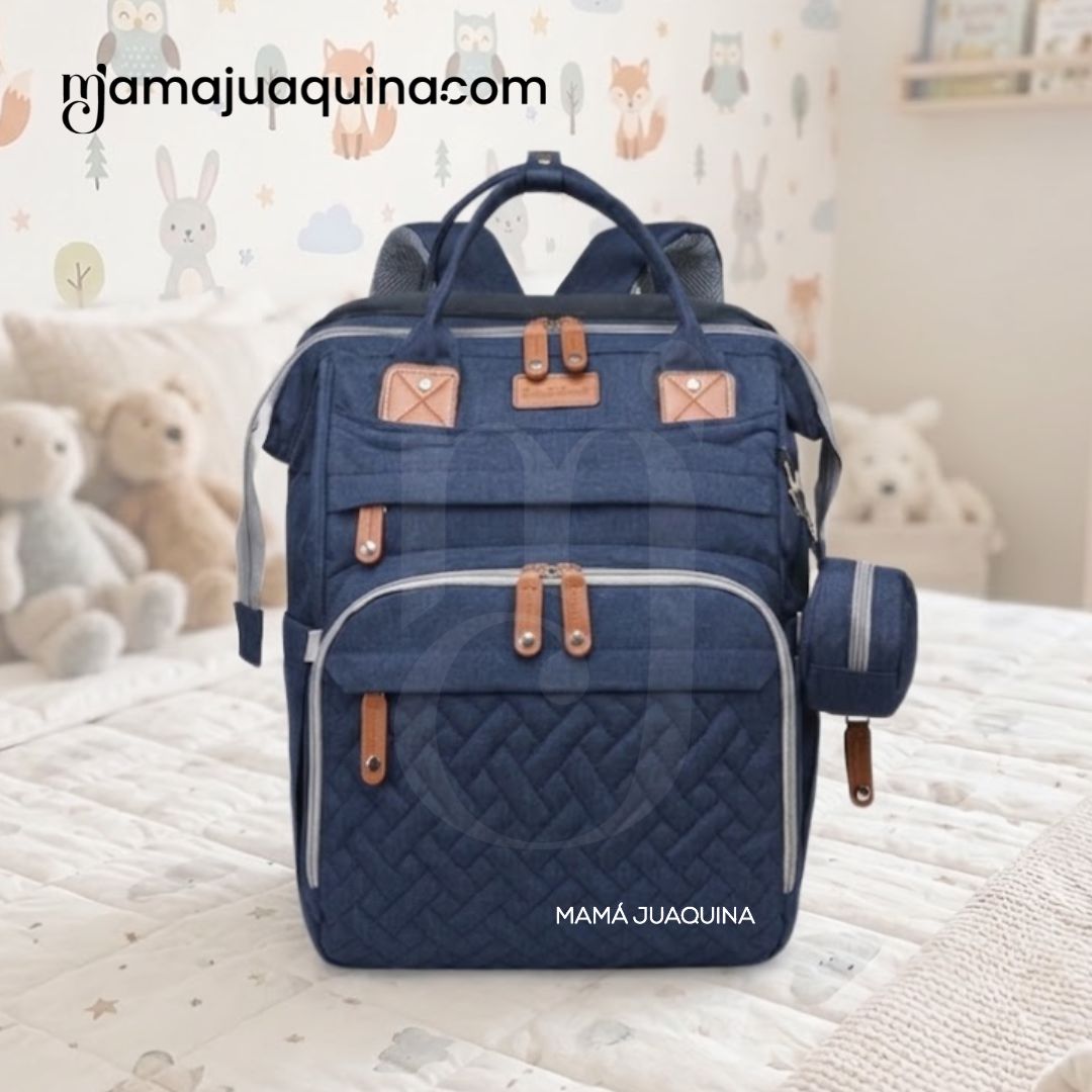 BOLSO PAÑALERO «THE BACK PACK » AZUL - 4