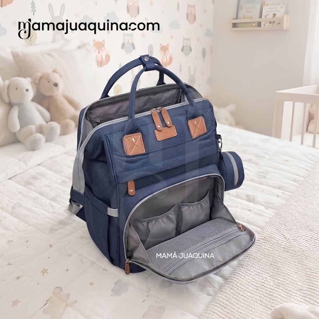 BOLSO PAÑALERO «THE BACK PACK » AZUL - 5