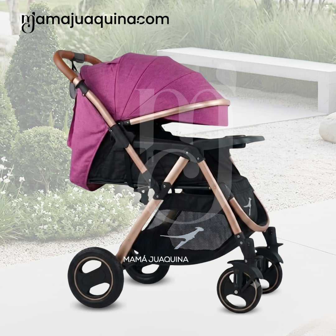 COCHE CUNA DE LUJO «RUNNER TRAVEL» MORADO - 2