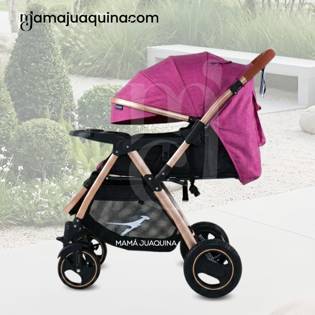 COCHE CUNA DE LUJO «RUNNER TRAVEL» MORADO - 3