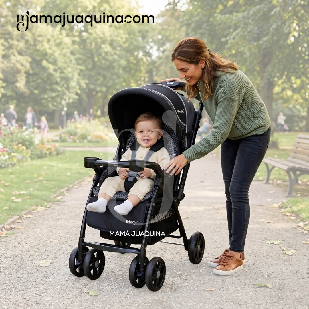 COCHE CUNA TRAVEL SYSTEM EBABY «BRAVIAR NEW» NEGRO - 2