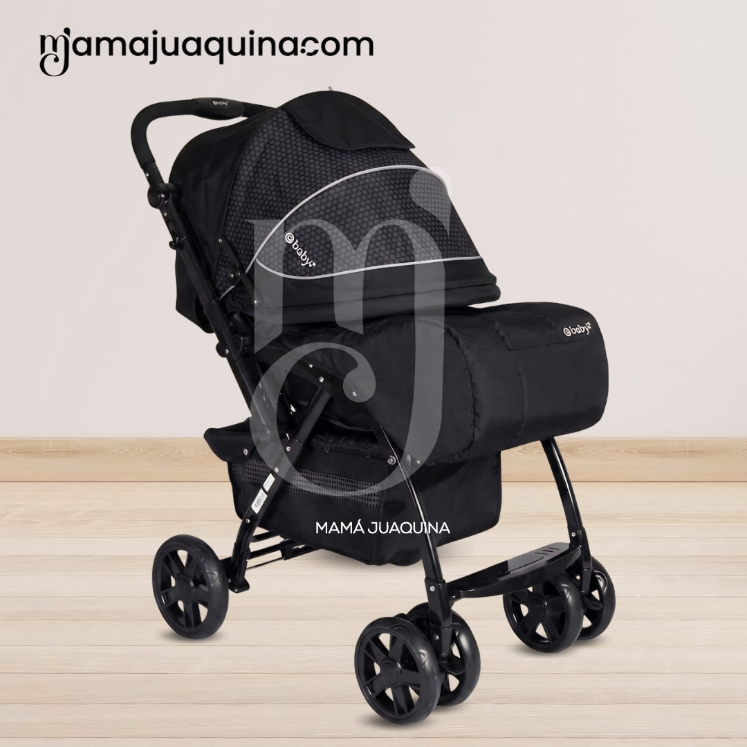 COCHE CUNA TRAVEL SYSTEM EBABY «BRAVIAR NEW» NEGRO - 4