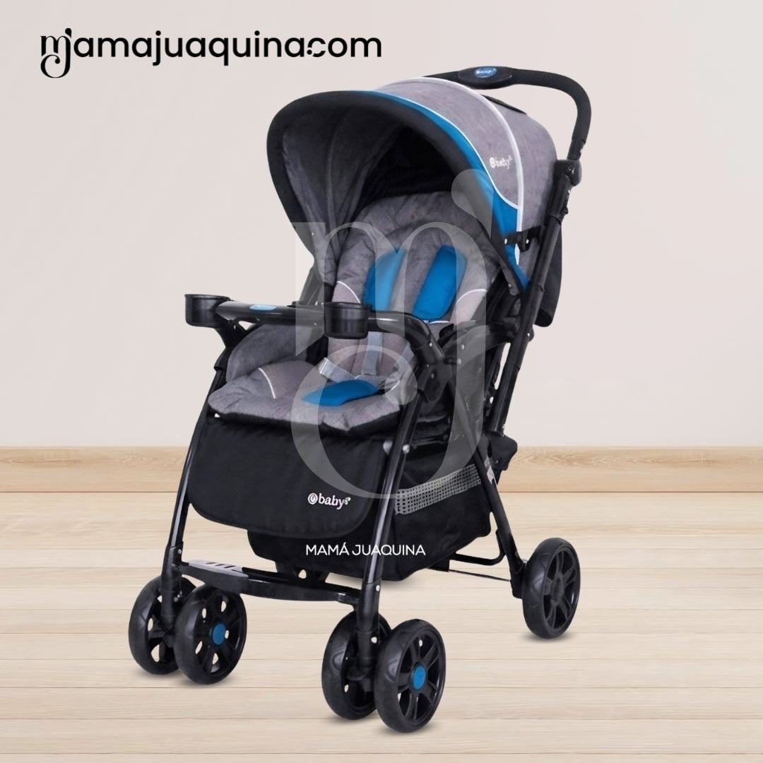 COCHE CUNA TRAVEL SYSTEM EBABY «BRAVIAR NEW»  AZUL - 3