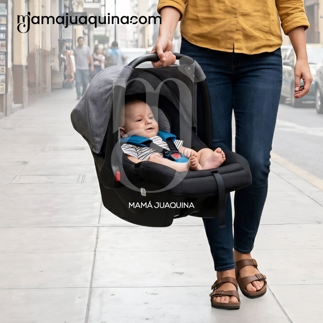 COCHE CUNA TRAVEL SYSTEM EBABY «BRAVIAR NEW»  AZUL - 5