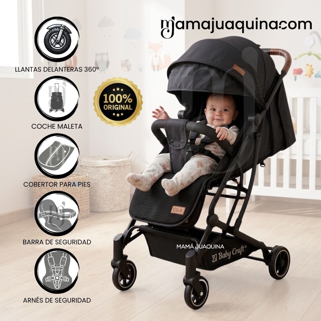 Coche De Paseo Maleta «CLICK» Edición Exclusiva Black - 2