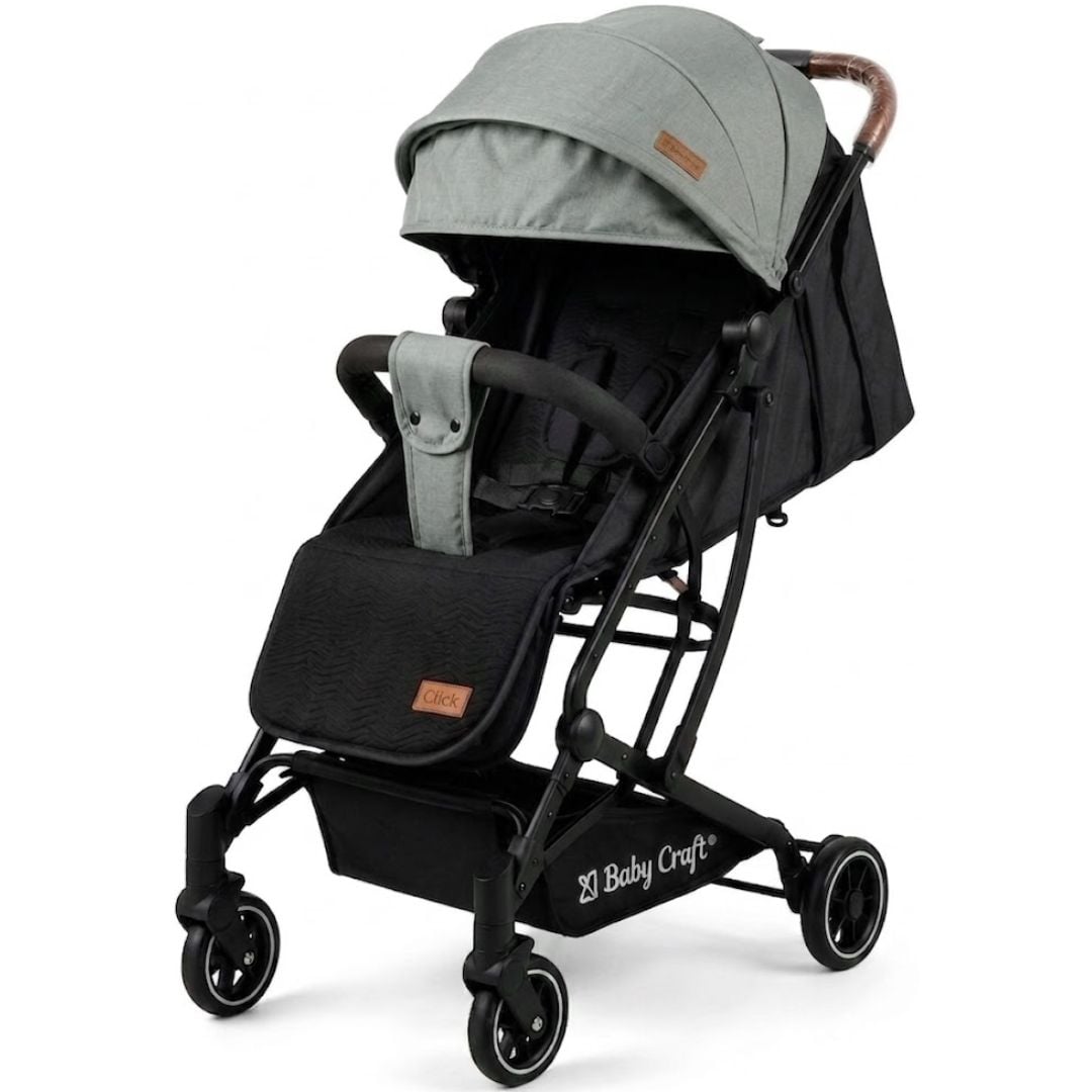 COCHE PASEO BABY HAPPY CLICK GRIS MALETA - 1
