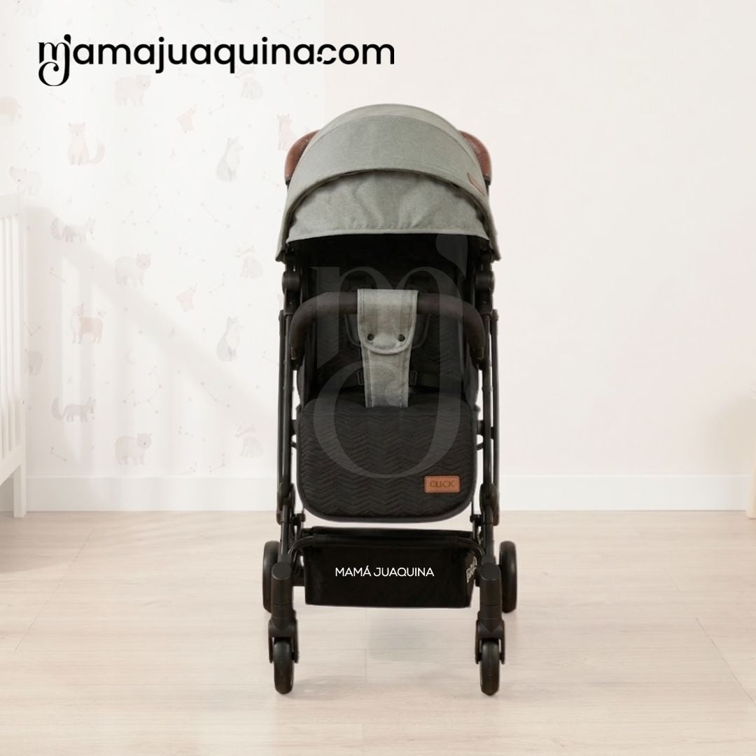 COCHE PASEO BABY HAPPY CLICK GRIS MALETA - 4