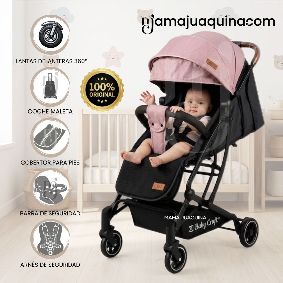 Coche De Paseo Maleta «CLICK» Edición Exclusiva Pink - 2