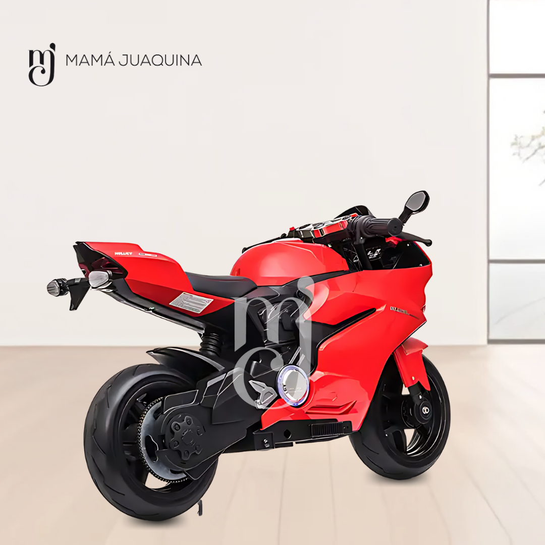 MOTO A BATERÍA PARA NIÑOS «DUCATI DIAVE» LICENCED ROJO - 4