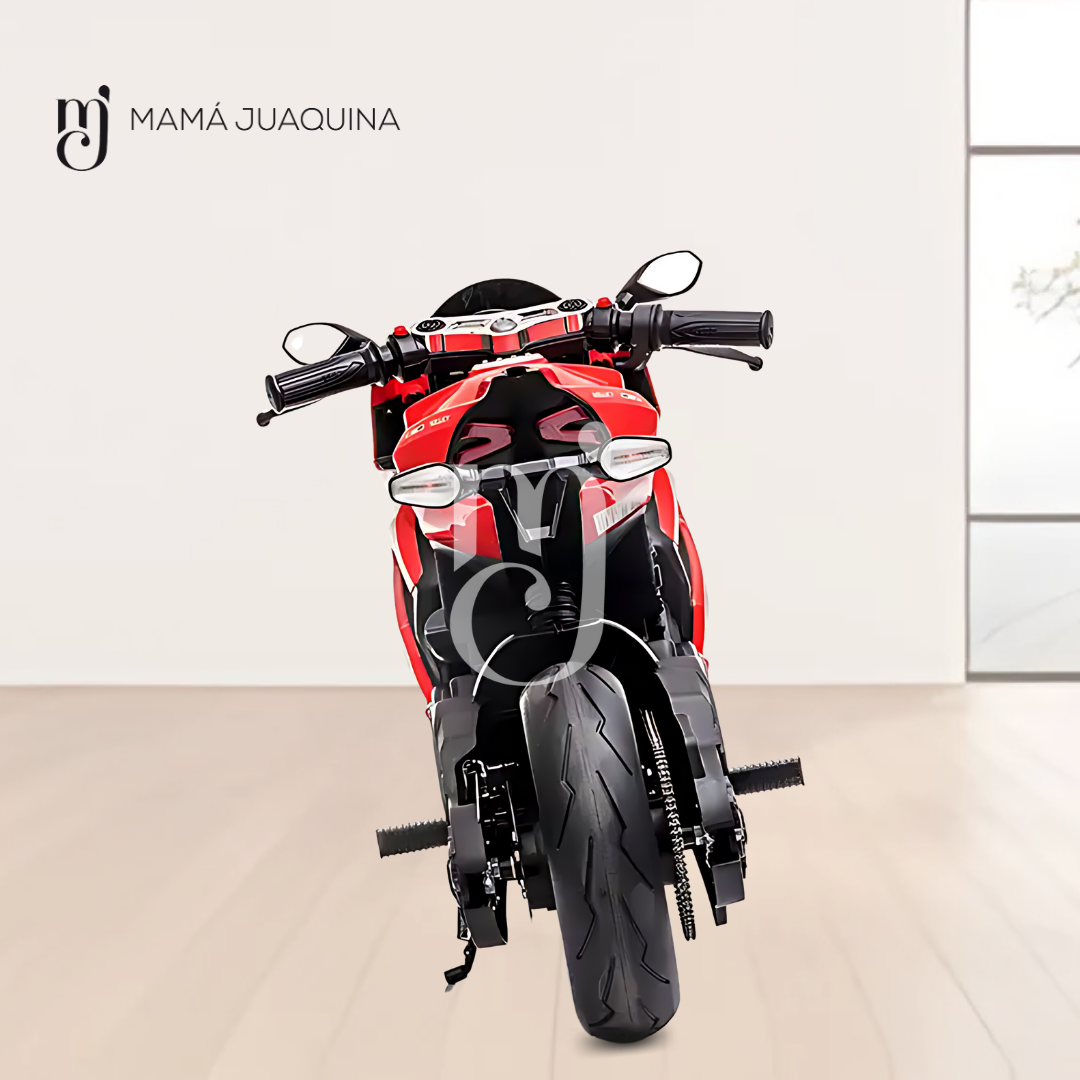 MOTO A BATERÍA PARA NIÑOS «DUCATI DIAVE» LICENCED ROJO - 5