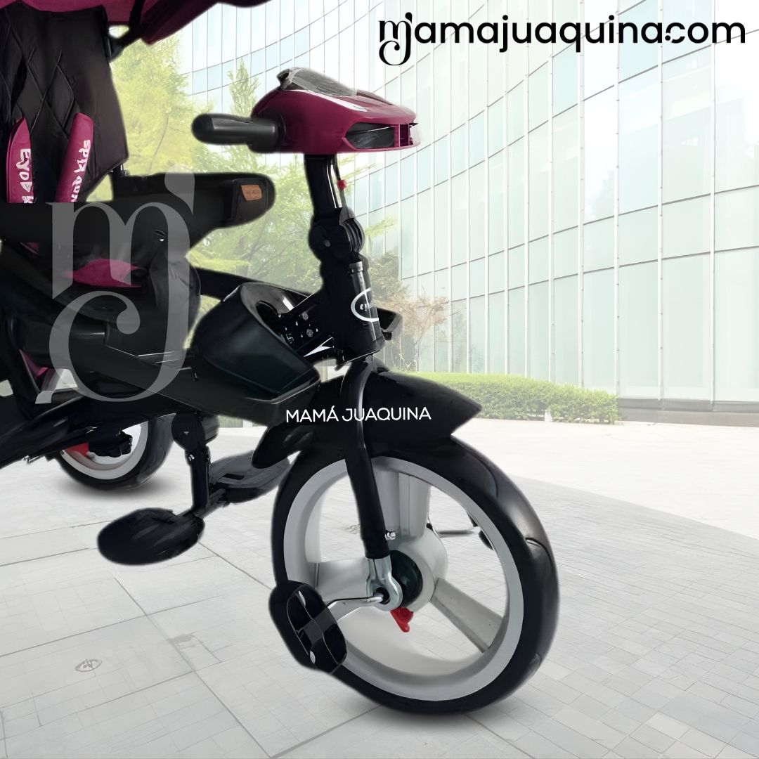 TRICICLO KIDS PEDAL BABY MORADO GUIADOR - 5