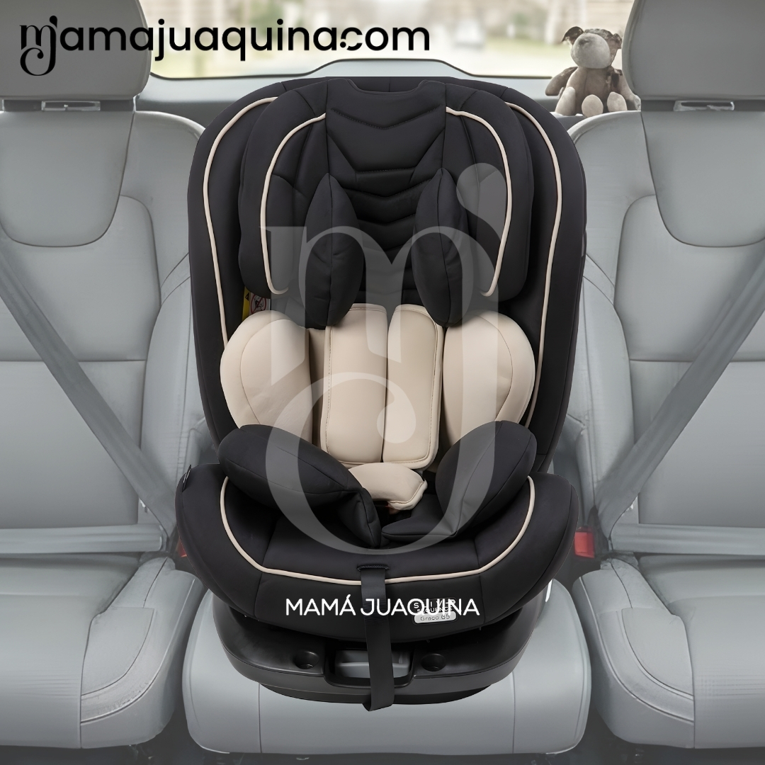 SILLA DE AUTO 360° «DONAN» BEIGE - 4