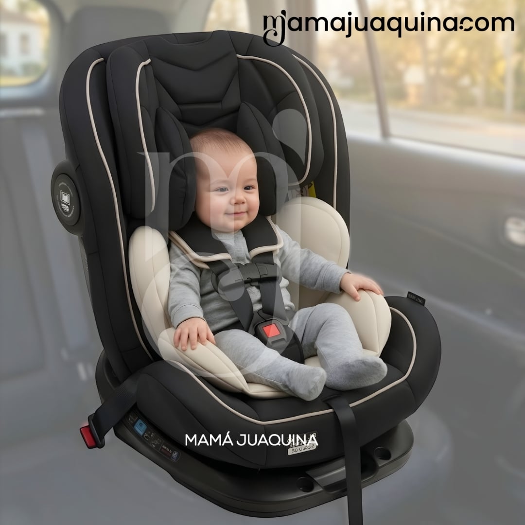 SILLA DE AUTO 360° «DONAN» BEIGE - 5