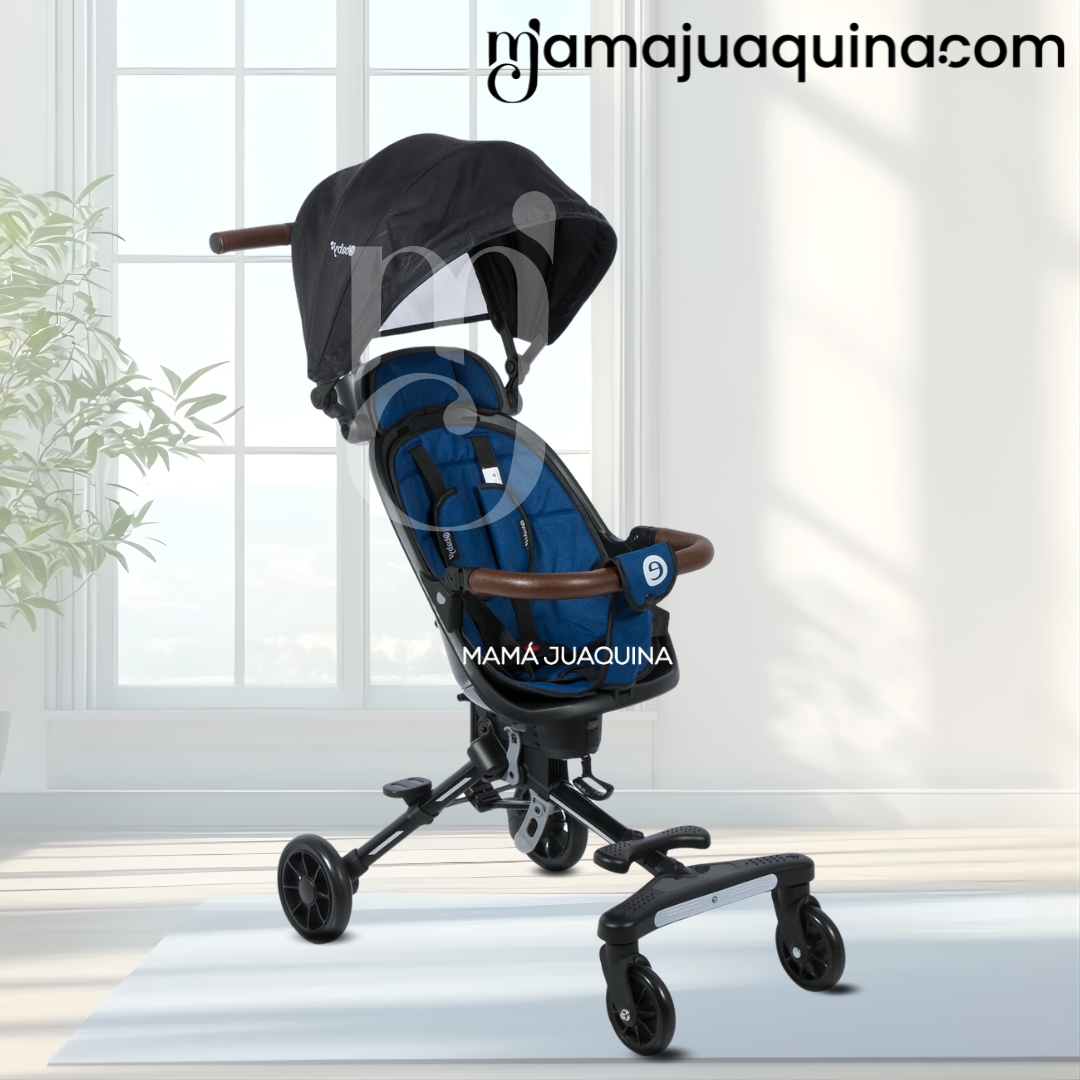 COCHE PASEO EBABY EASY RIDE AZUL PLEGABLE EDICIÓN LIMITADA - 4