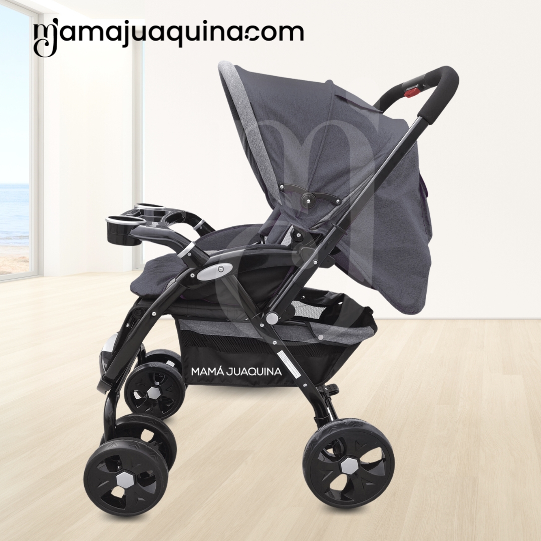 COCHE CUNA EBABY AMBANI GRIS LUJO EDICIÓN LIMITADA - 5