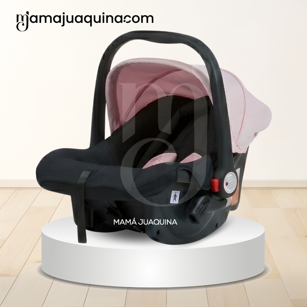 COCHE TRAVEL SYSTEM EBABY BRUNEI ROSADO MALETA CON PORTA BEBÉ - 5