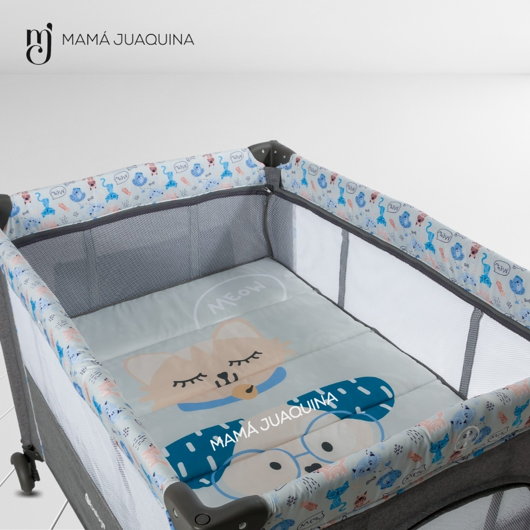 CUNA DE LUJO «MAYER» EDICIÓN LIMITADA AZUL CLARO - 4