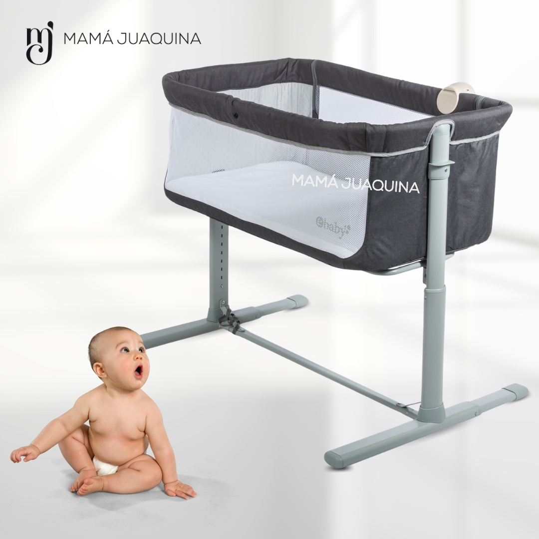 CUNA EBABY MOZZI ALUMINIO GRIS MUSICAL LUJO EDICIÓN LIMITADA - 4