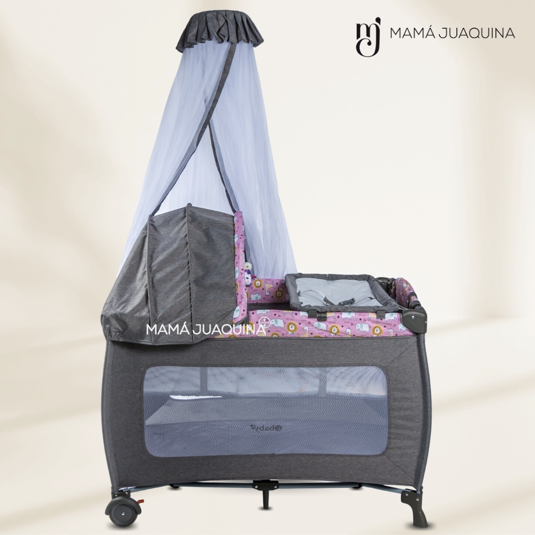 CUNA CORRAL EBABY KENDALL ROSADO LUJO EDICIÓN LIMITADA - 4
