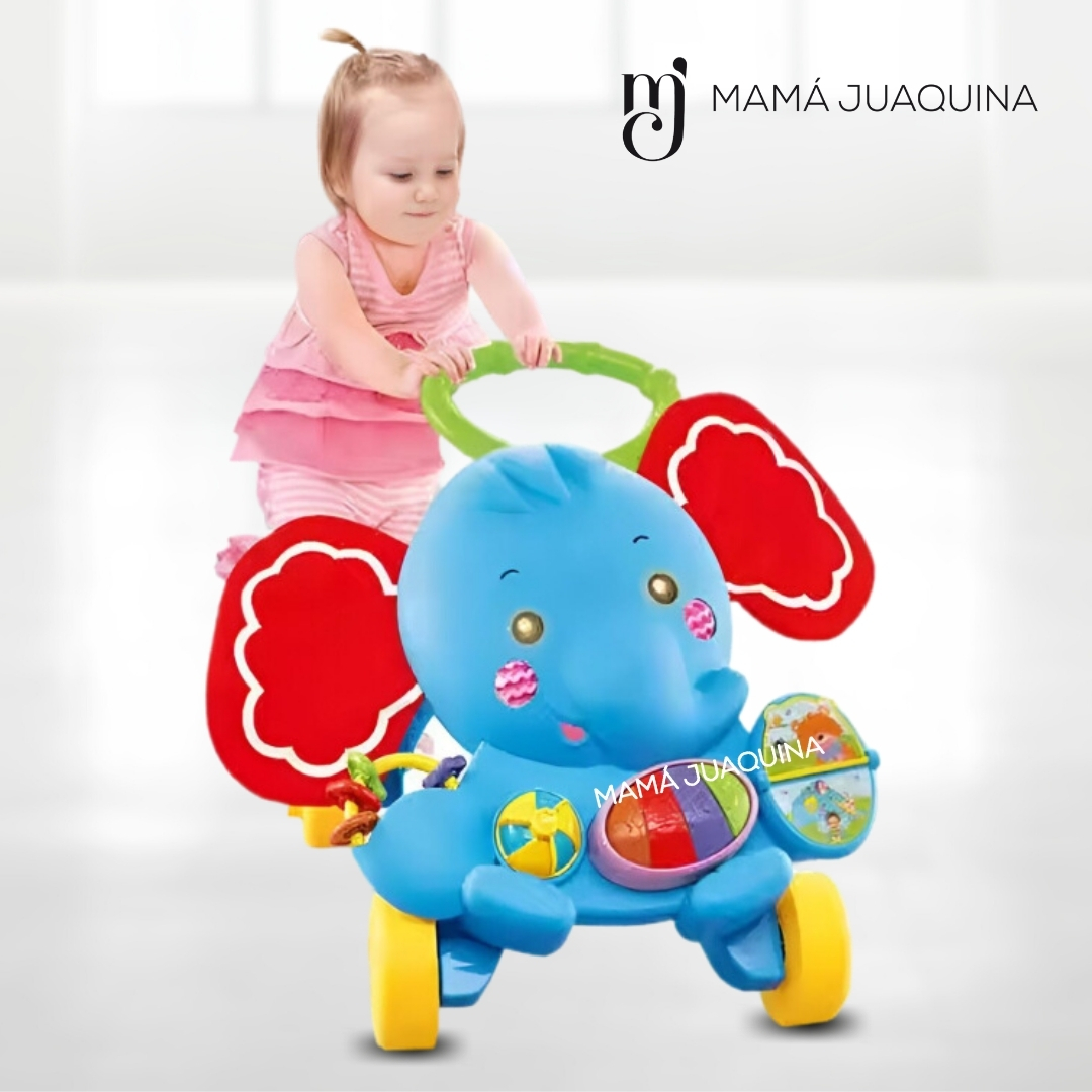 CAMINADOR BABY SWEET WALK MUSICAL ELEPHANT CELESTE - 4