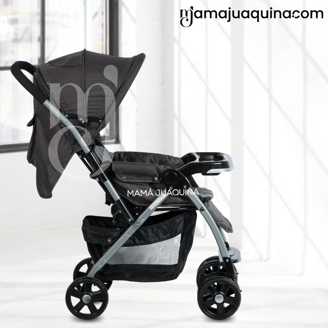 COCHE CUNA BABY VINCENT NEGRO LUJO EDICICÓN LIMITADA - 4