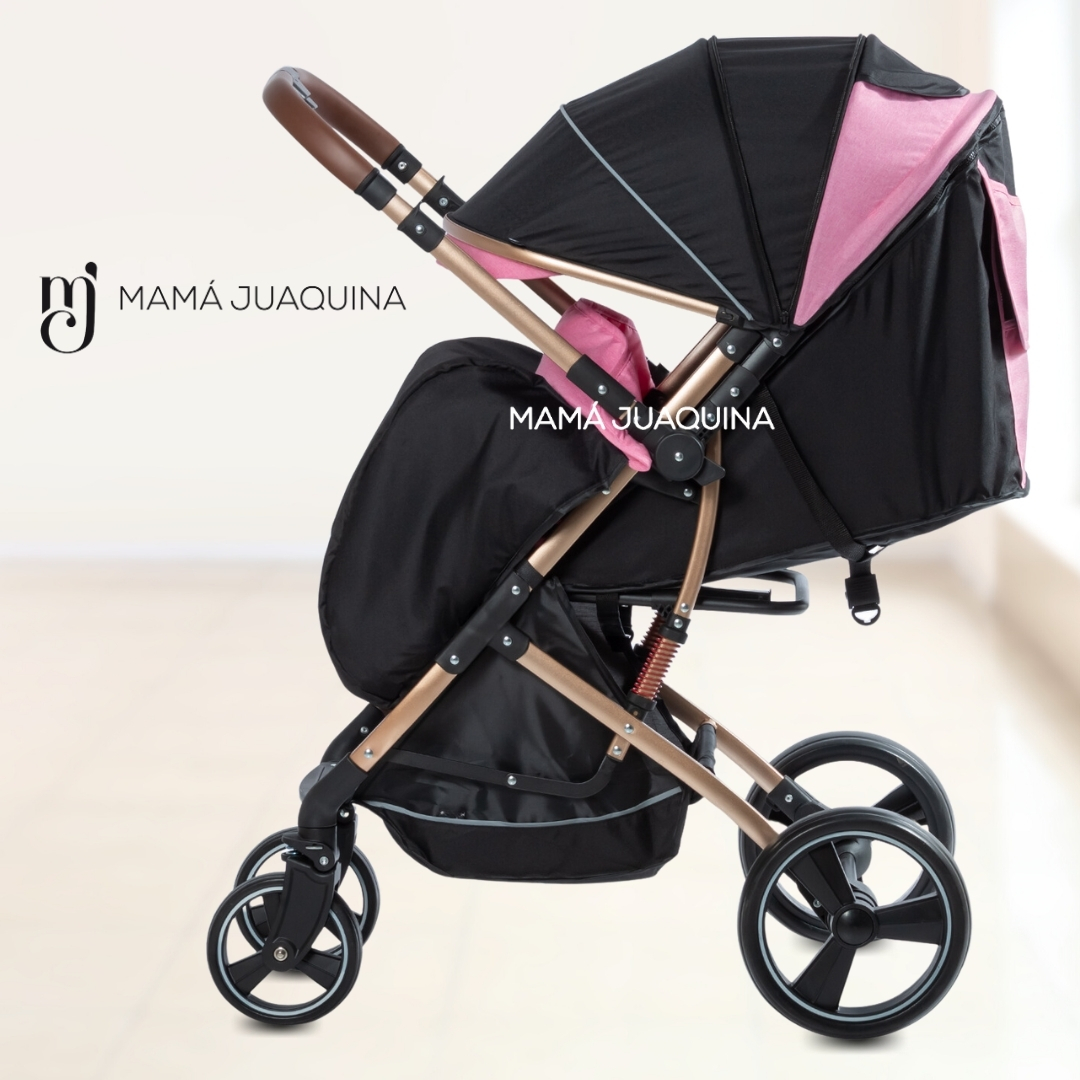 COCHE TRAVEL SYSTEM BABY HI NOUR ROSADO MALETA EDICIÓN LIMITADA - 7
