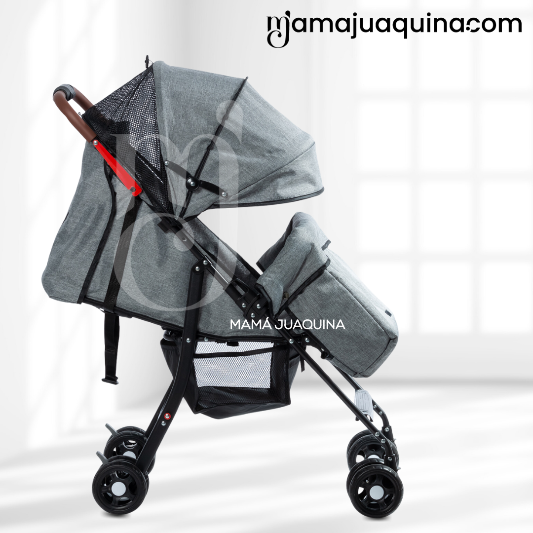 COCHE CUNA DE LUJO «MADDOX» EDICICÓN LIMITADA GRIS - 5