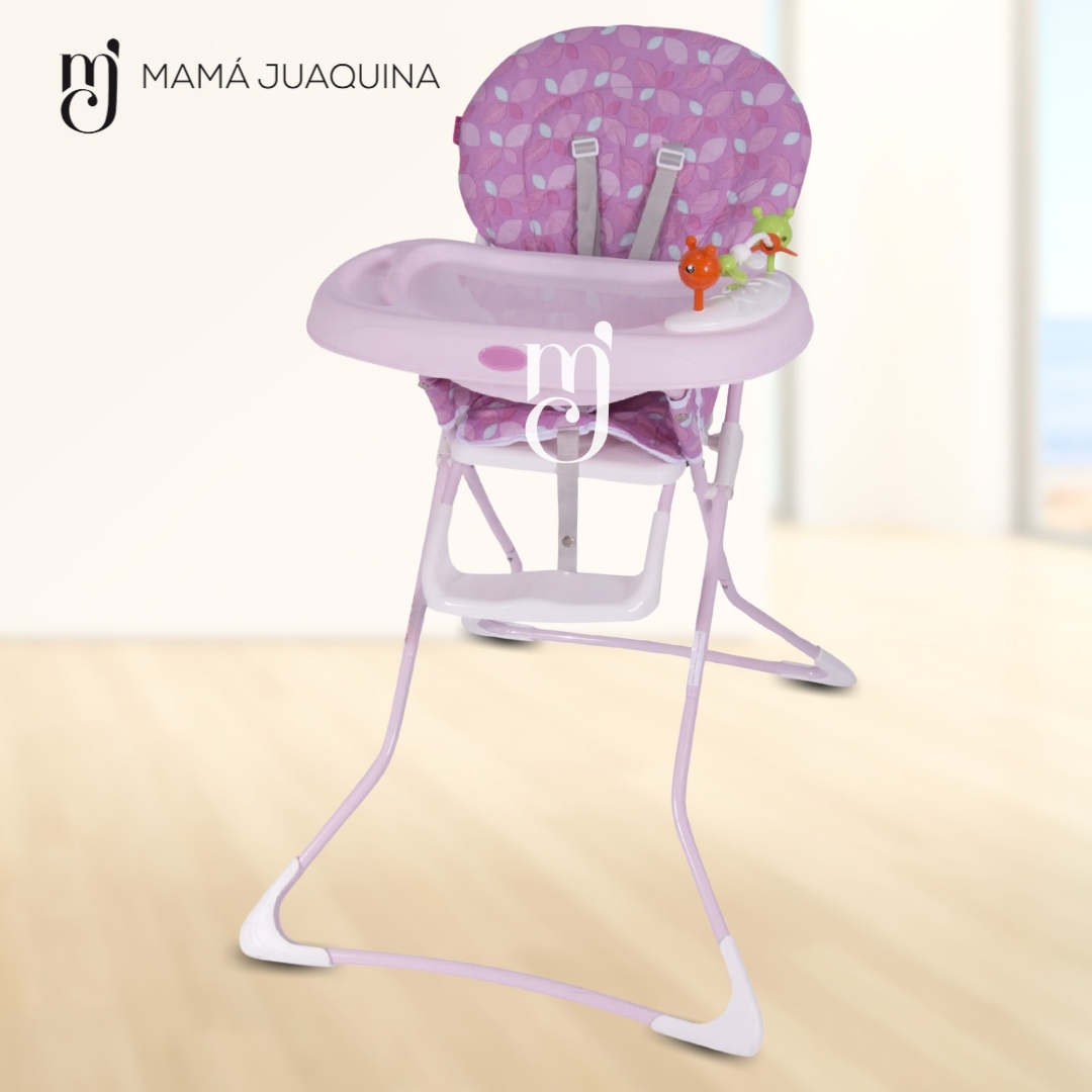 SILLA COMER BABY SICKY ROSADO CON BANDEJA REMOVIBLE - 4