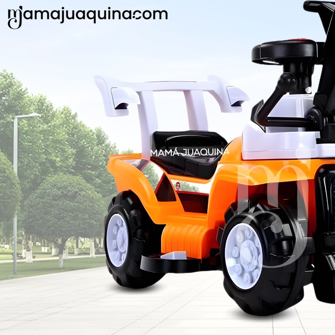 CORREPASILLO BABY NEDJIM NARANJA DIDÁCTICO CON PALANCA EXCAVADORA - 3