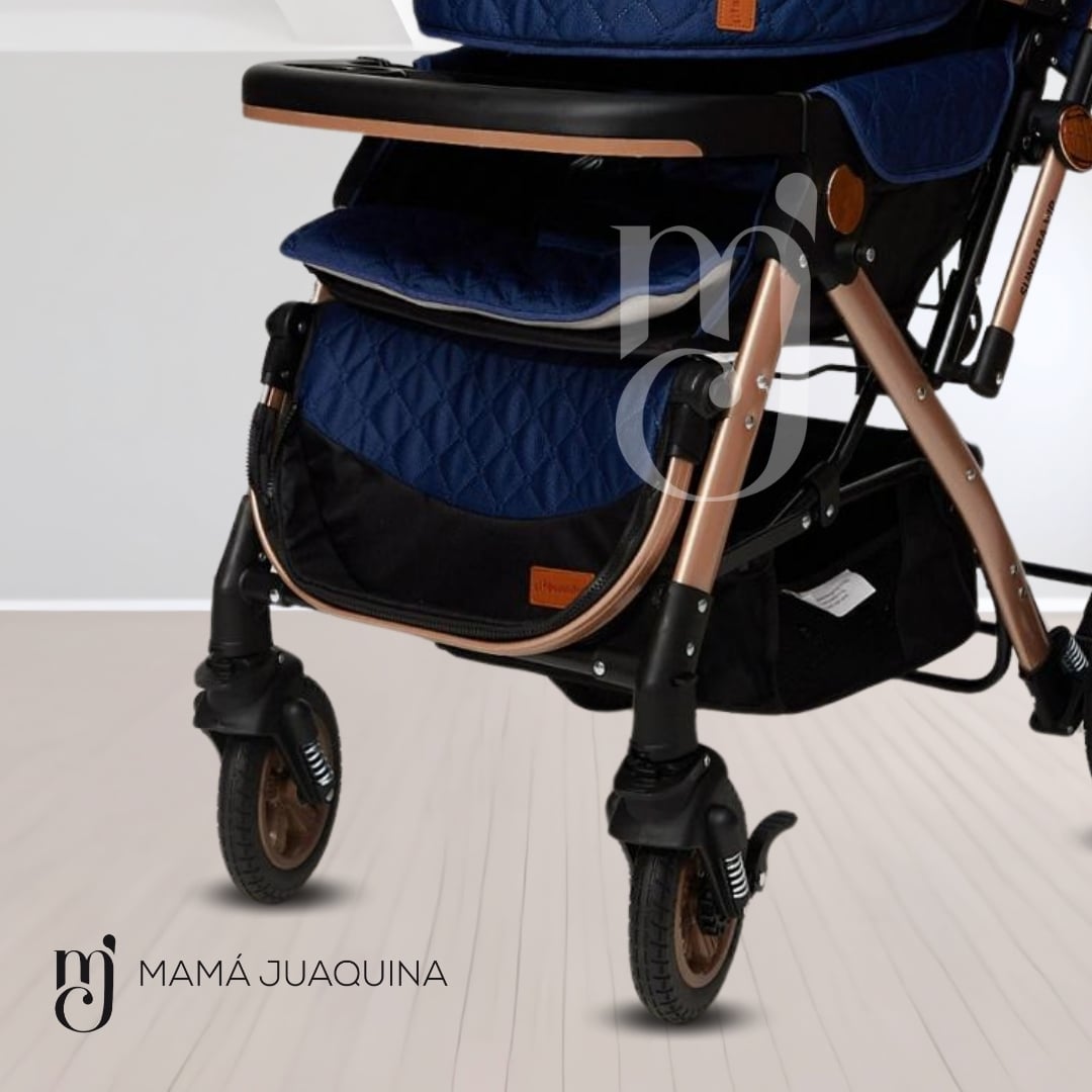 COCHE CUNA BABY AZUL LUJO SUNDAY DREAMS - 5
