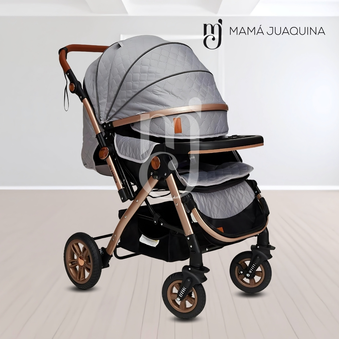 COCHE CUNA BABY GRIS LUJO SUNDAY DREAMS - 5