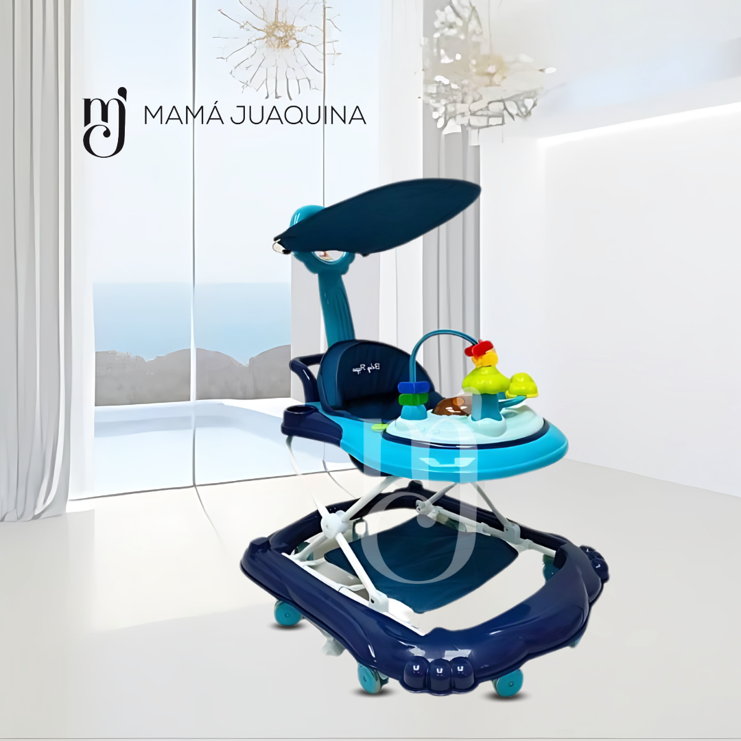 ANDADOR CARRUSEL MUSICAL BABY SEELE AZUL - 6