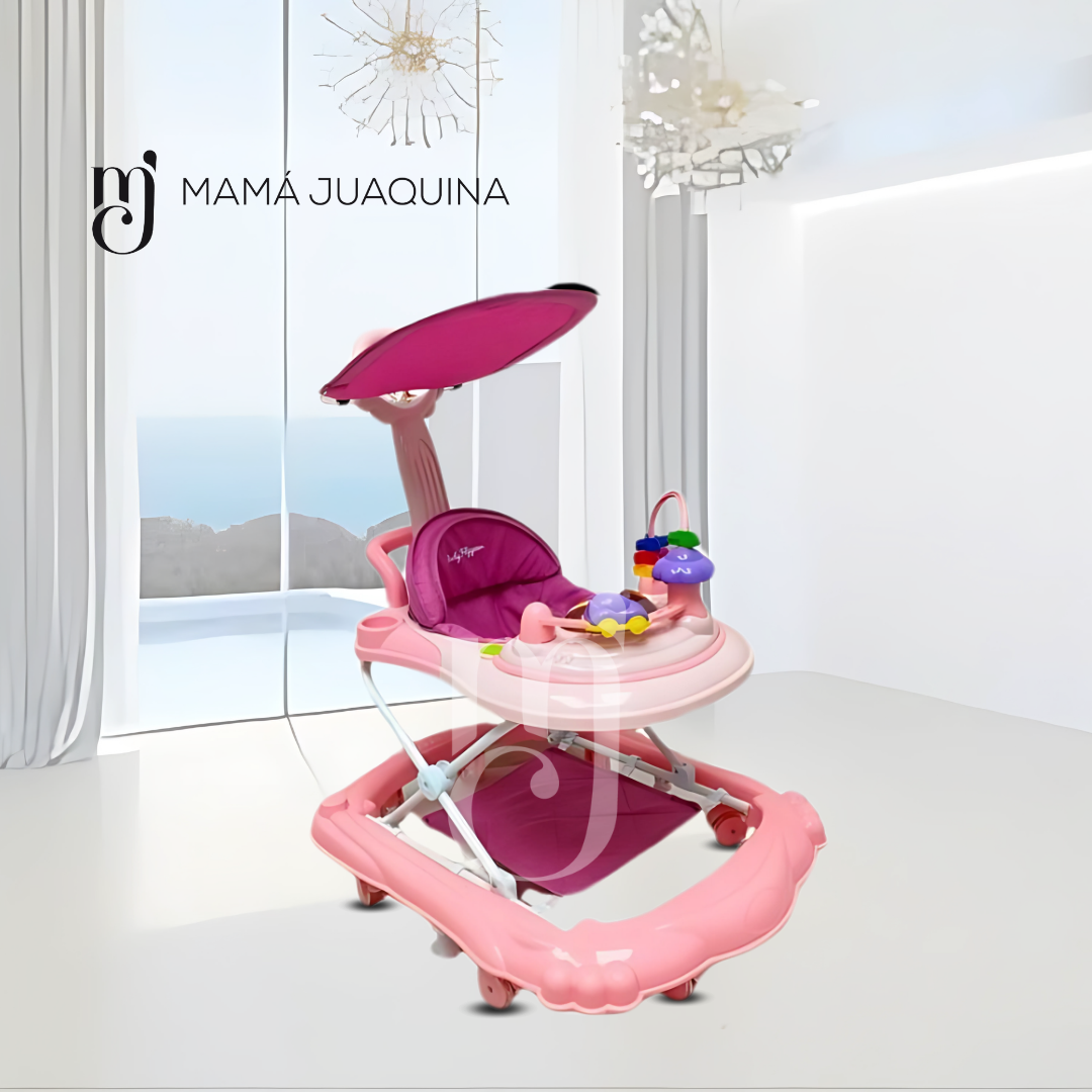 ANDADOR CARRUSEL MUSICAL BABY SEELE ROSADO - 6