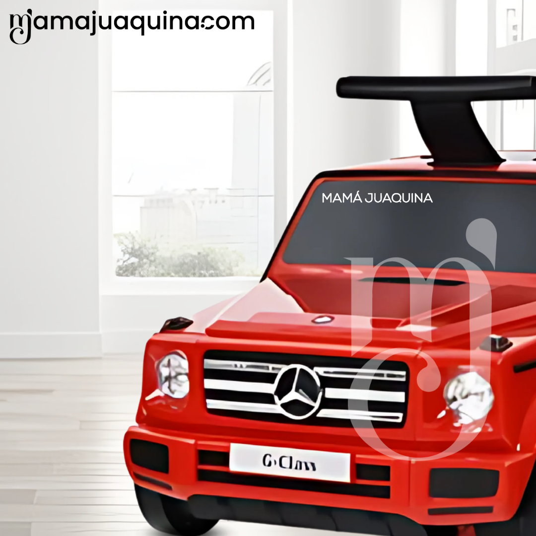 CORREPASILLO MERCEDES BENZ BUGGIE BAG ARRASTE TIPO MALETA LICENCIADO ROJO - 2