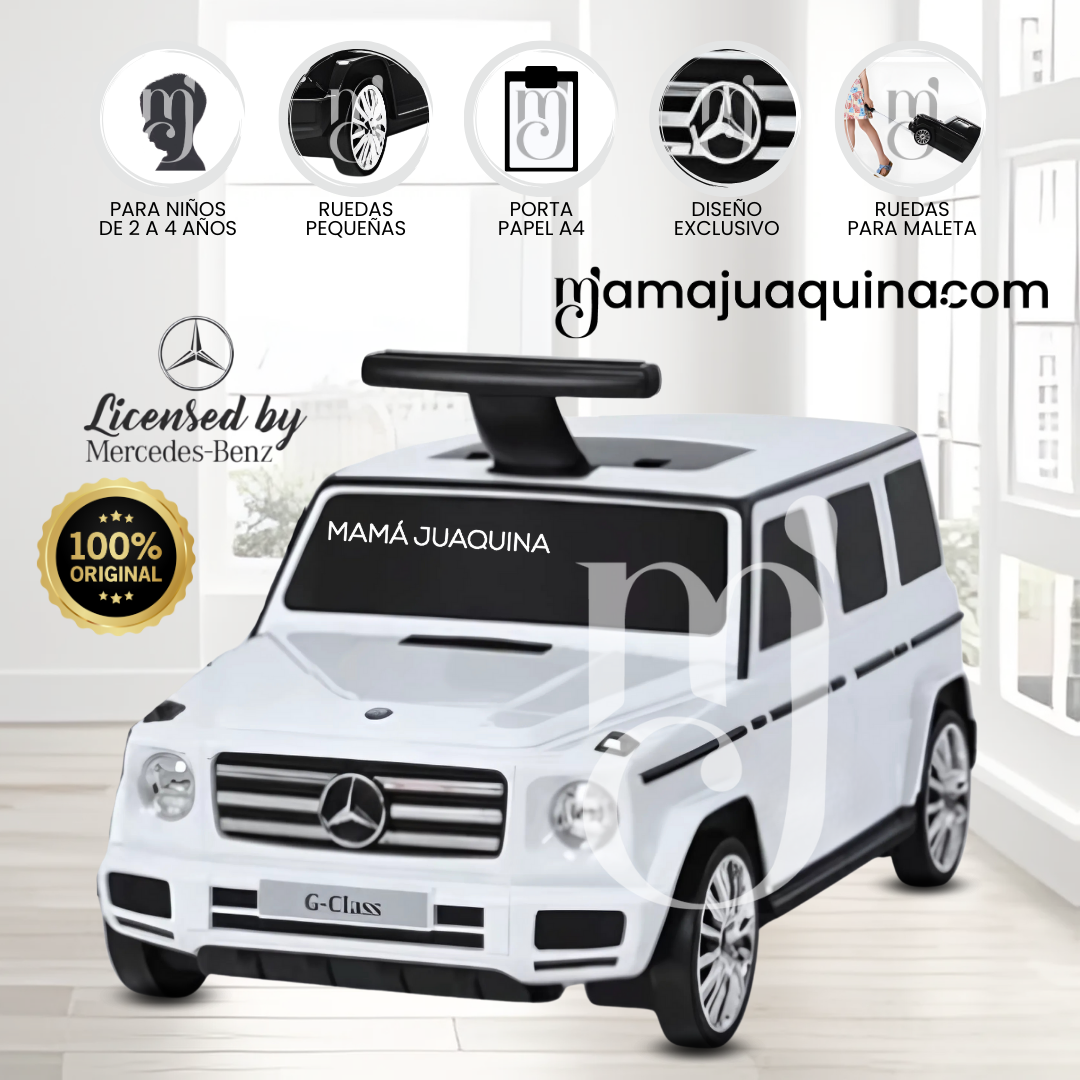 CORREPASILLO MERCEDES BENZ BUGGIE BAG CELESTE ARRASTE TIPO MALETA LICENCIADO - 1