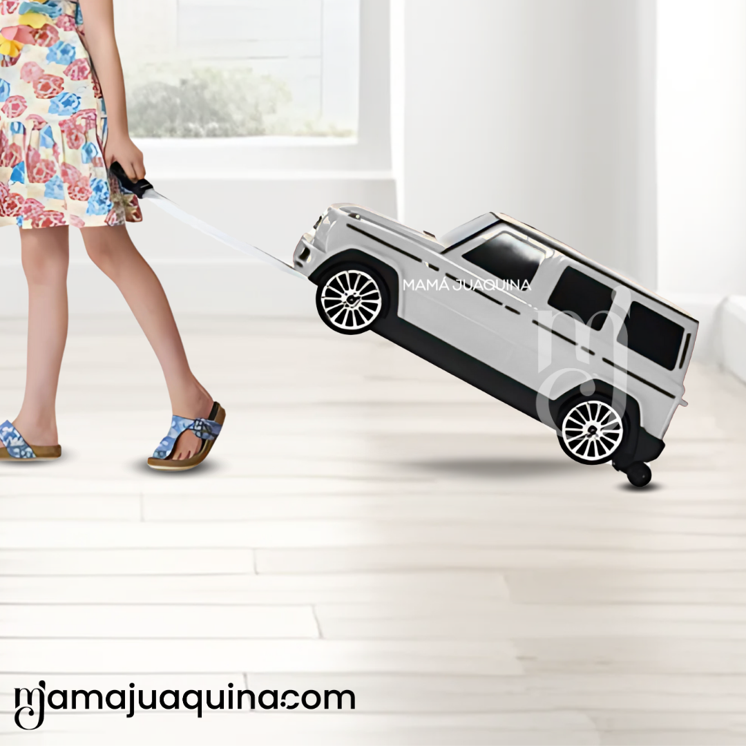 CORREPASILLO MERCEDES BENZ BUGGIE BAG CELESTE ARRASTE TIPO MALETA LICENCIADO - 3