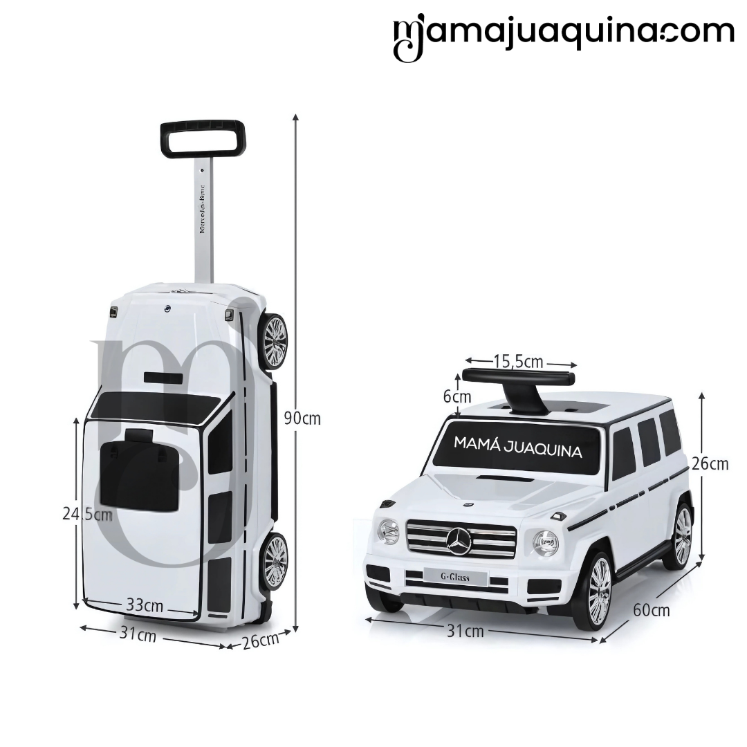 CORREPASILLO MERCEDES BENZ BUGGIE BAG CELESTE ARRASTE TIPO MALETA LICENCIADO - 5