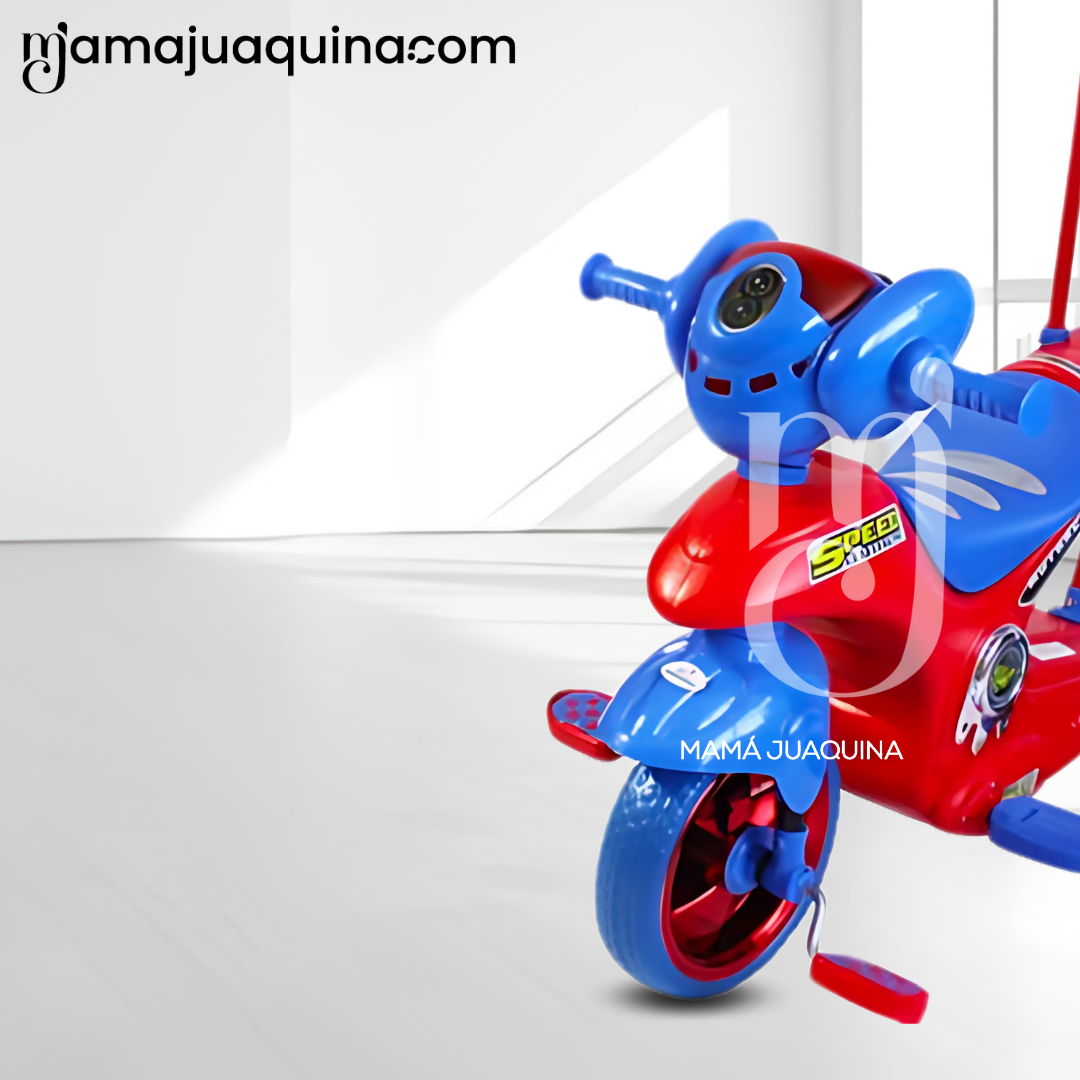 TRICICLO BEAUTIFUL SPEEDY TRI AZUL GUIADOR CON BLUETOOTH - 4