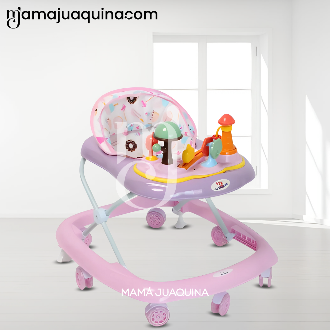 ANDADOR MUSICAL BABY MUSHROOM EDICIÓN LIMITADA ROSA CLARO - 5