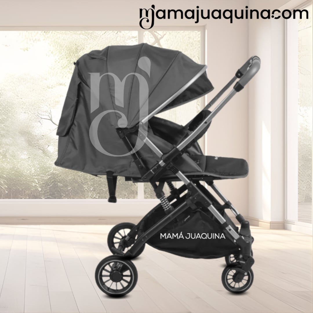 COCHE TRAVEL SYSTEM BABY EVO NEGRO MALETA LUJO - 2