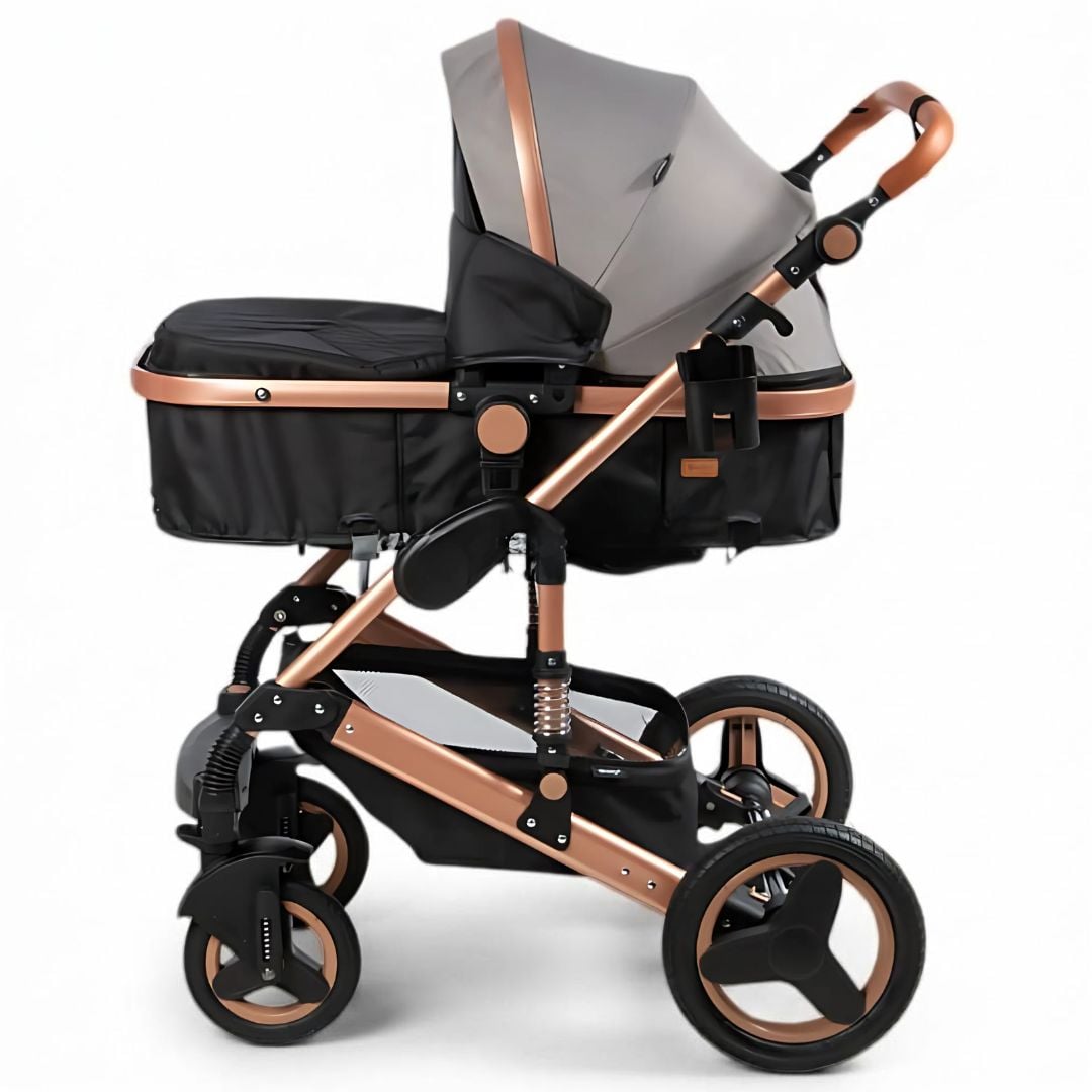 COCHE CUNA EBABY SAGIRA GRIS EDICIÓN LIMITADA - 1