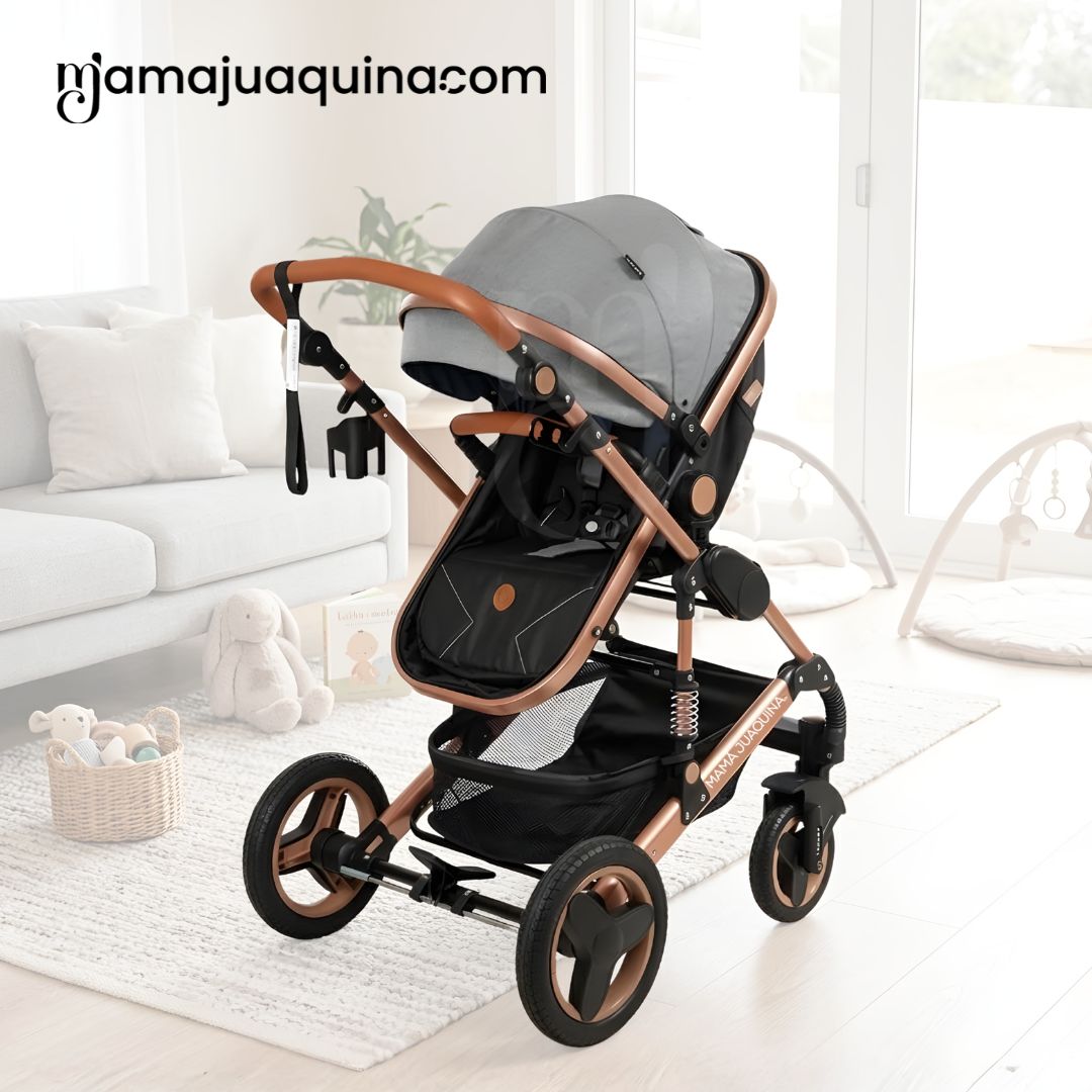 COCHE CUNA EBABY SAGIRA GRIS EDICIÓN LIMITADA - 5